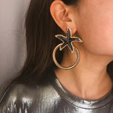 Stargaze Doorknocker Earring