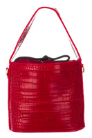 Kira Croc Bucket Bag