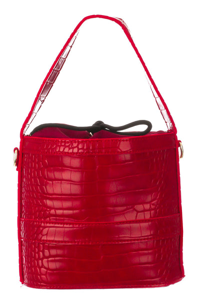 Kira Croc Bucket Bag