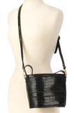 Kira Croc Bucket Bag